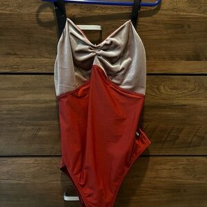 Red and Gold Bodile Leotard